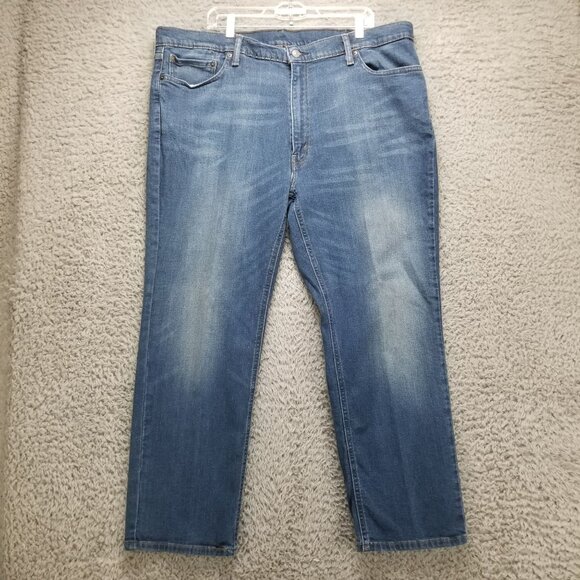 Levis Jeans Mens 42x30 Blue 541 Stretch Athletic Fit Taper Denim - Picture 2 of 14